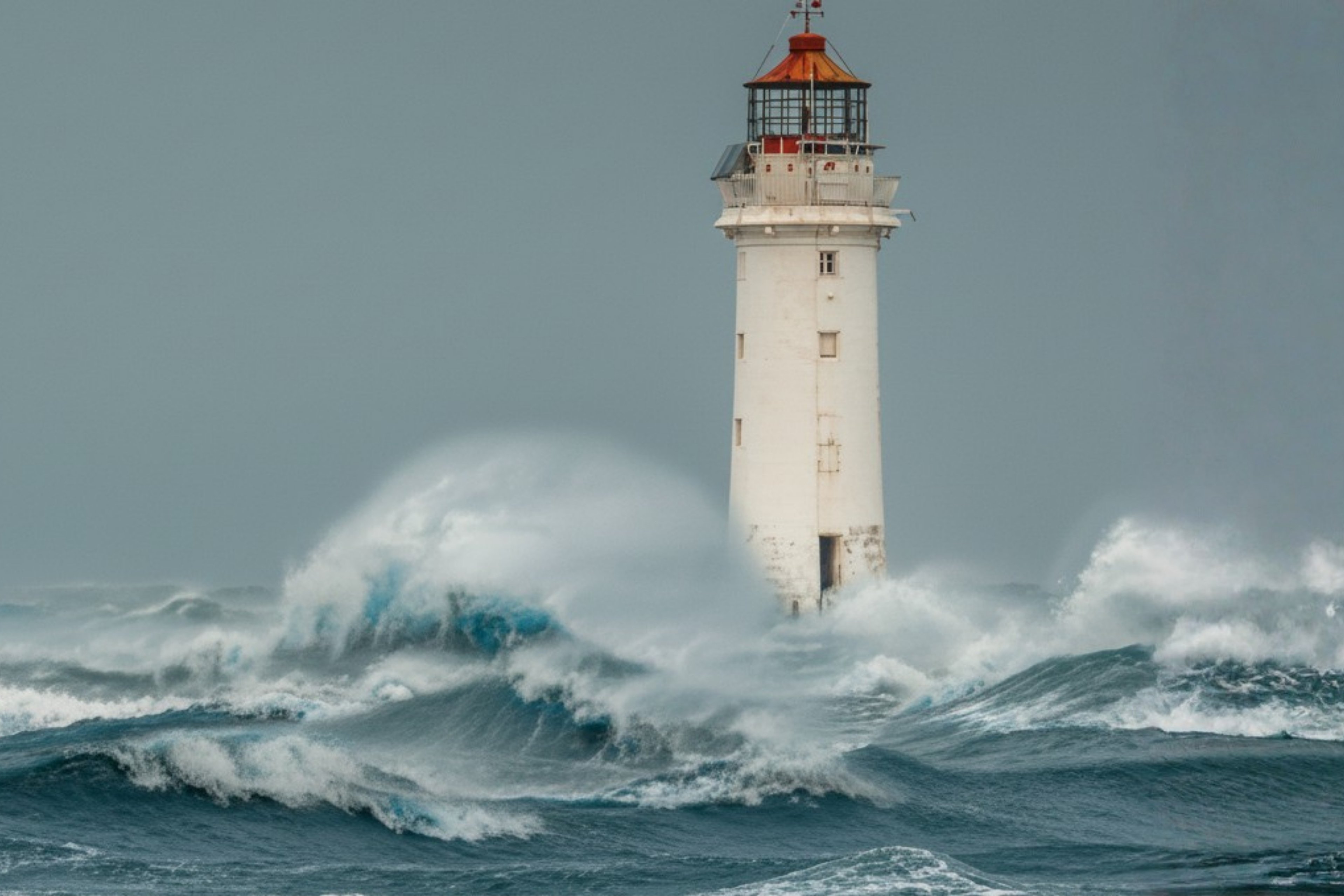 Lighthouse in Rough Seas (1)